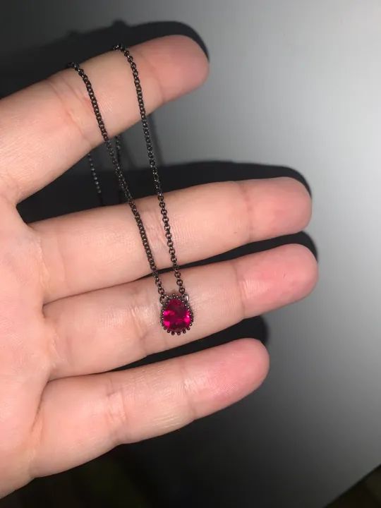 Colar Prata 925 banhado em ródio negro  - Foto 3