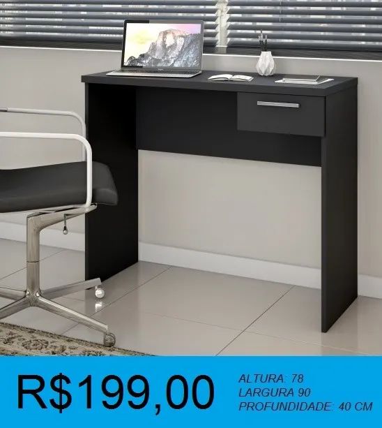 Escrivaninha mesa de computador notebook - Entrega e montagem gratis  - Foto 2