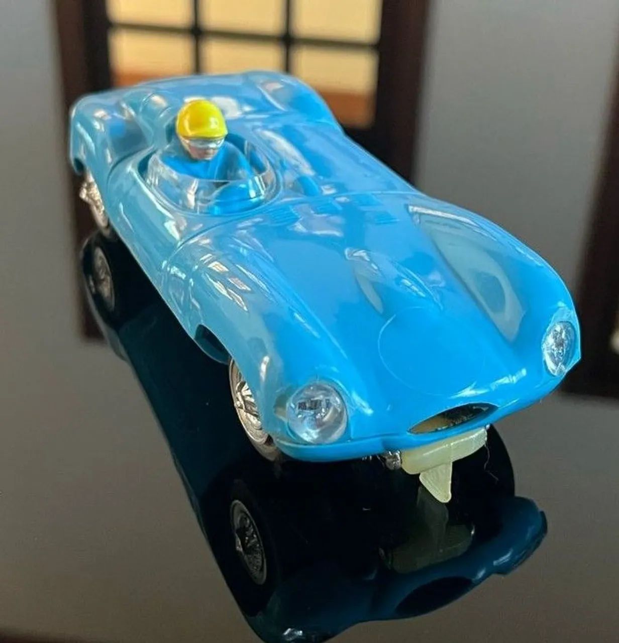 Carro Autorama Jaguar Azul original da Estrela - Estado de Loja!