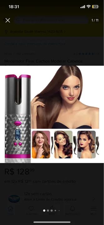 Modelador de cachos automático sem fio usb  - Foto 4