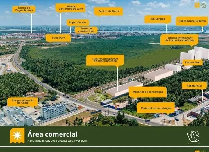 Águas da Barra - Primeiro Bairro  Parque de Sergipe - Foto 3