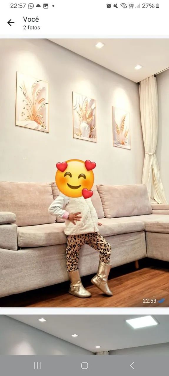 Sofá em linho 5 lugares - Foto 5