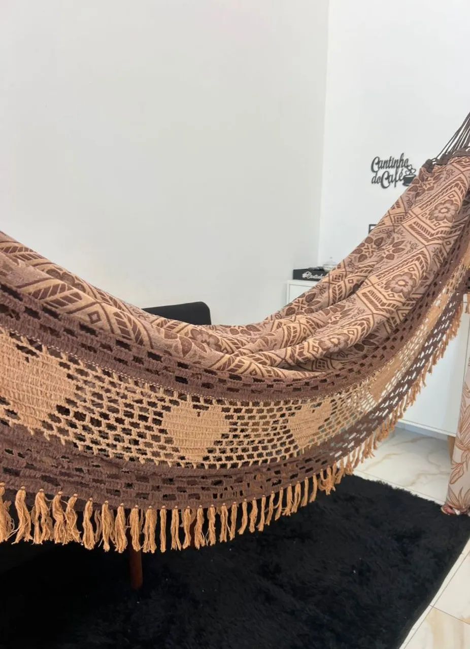 Rede de dormir Marrom com Detalhes