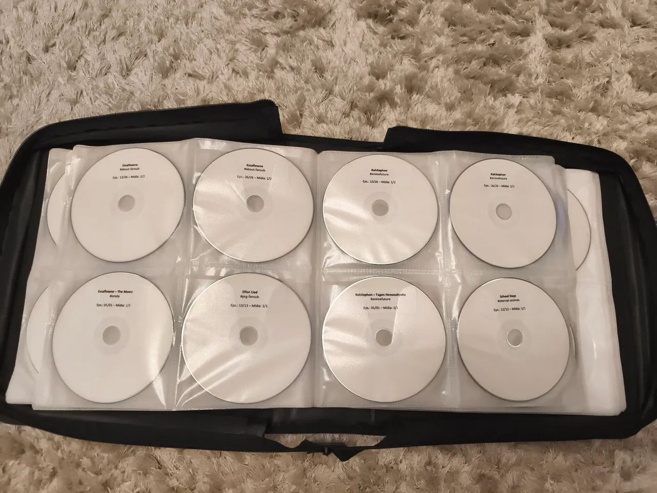 Maleta de couro para CD DVD - Foto 4