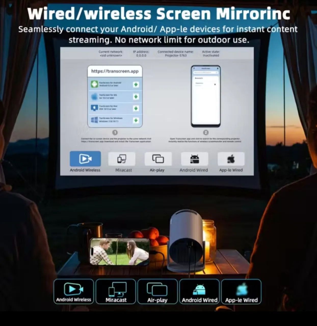 PROJETOR bettdow hy300 PRO ANDROID 13.0 - Foto 3