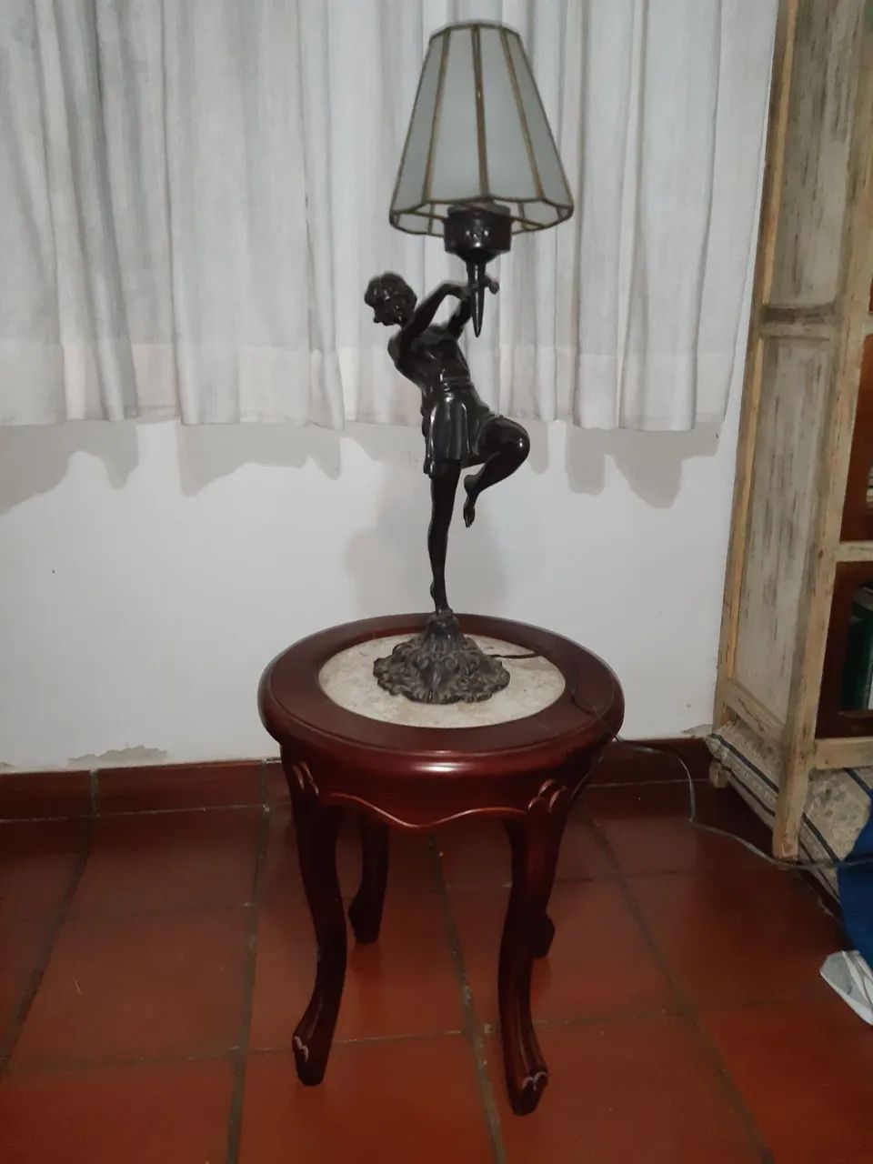 Abajur Escultura Bailarina em Bronze