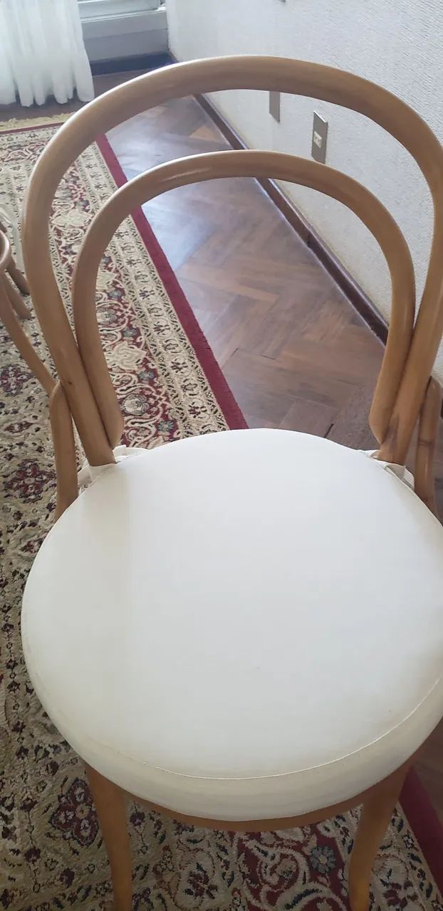 8 Cadeiras thone em perfeitas condições.  Assento de palha original.  - Foto 4