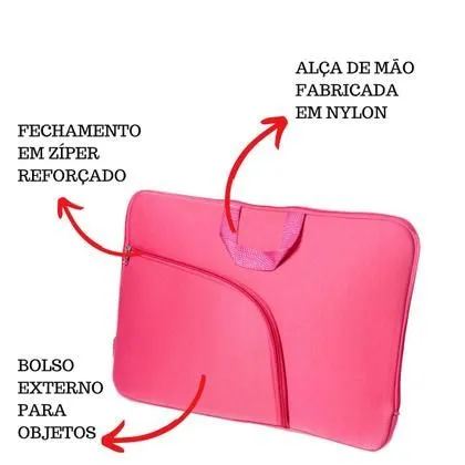 Capa para Notebook - Rosa ou Preto - Proteção e Estilo