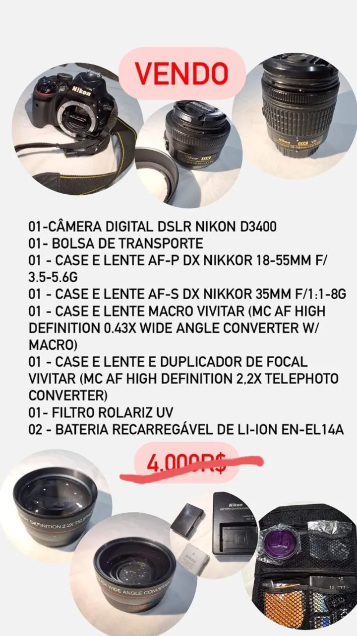 Camera digital Nikon D3400