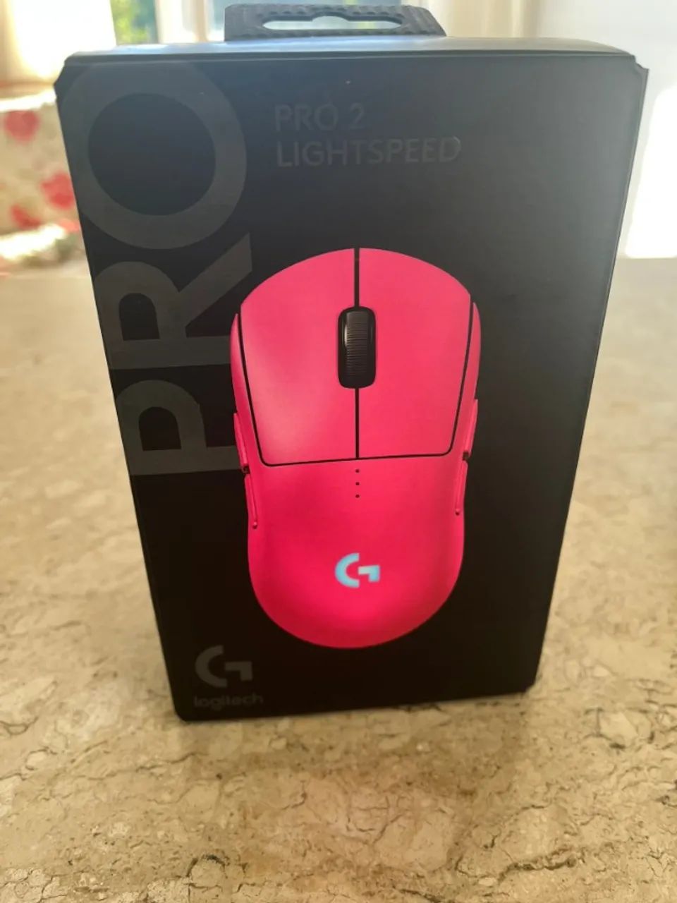 Mouse Gamer Wireless G PRO X 2 Superlight Rosa Magenta Novo Lacrado - Foto 2