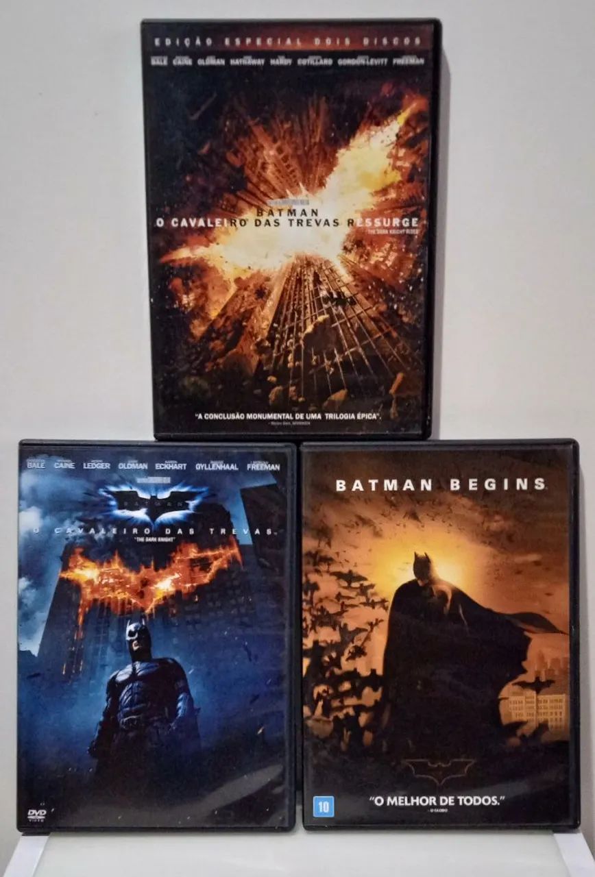 Trilogia Batman - DVDs Originais 64308650904579120