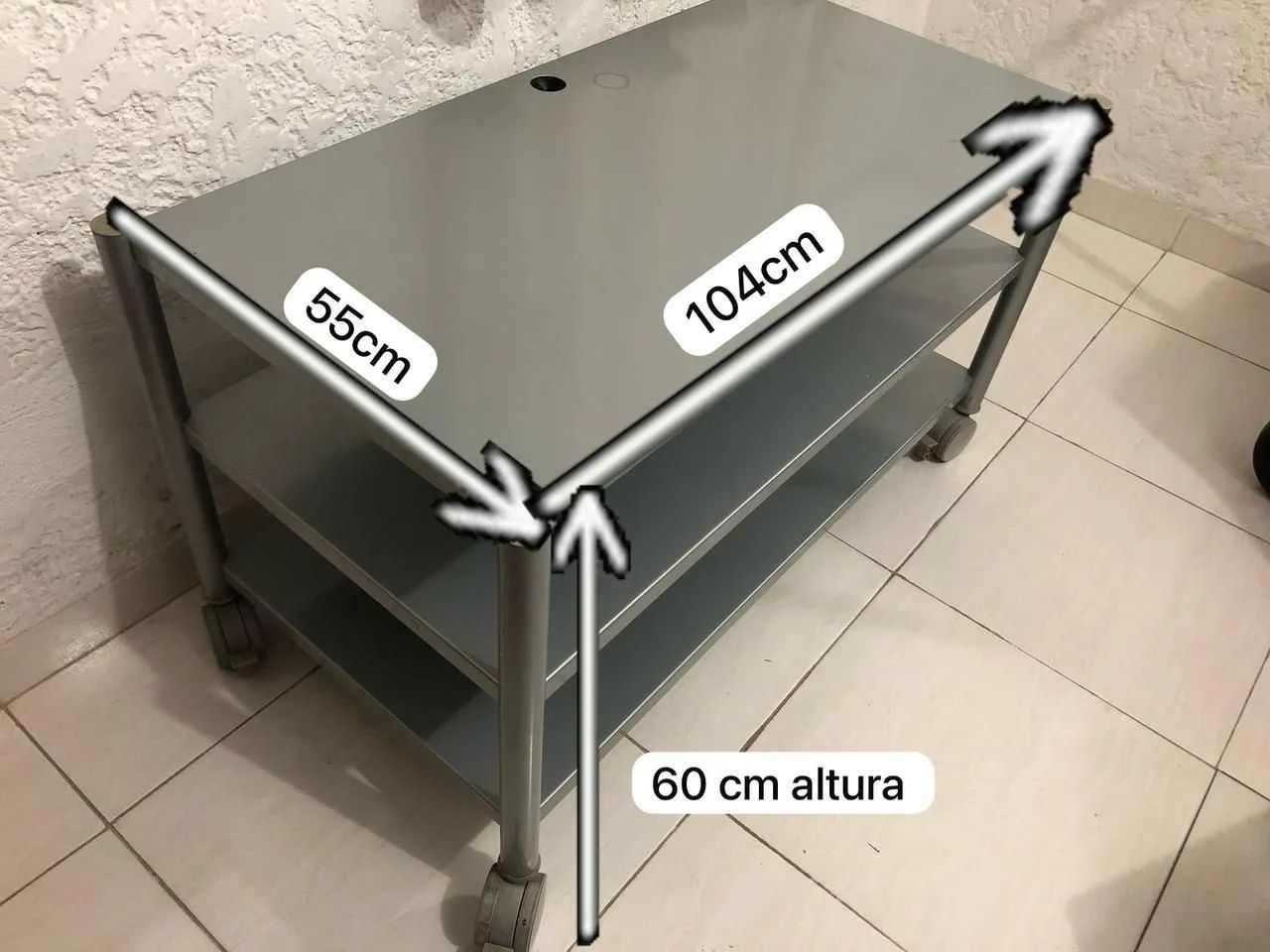 Carrinho de serviço com rodas articuladas"LEIA" - Foto 2