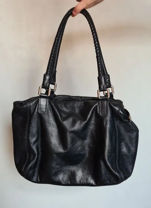 Bolsa em couro com divisórias - Luz da Lua original