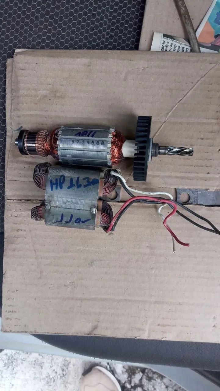 Bobina e induzido furadeira Makita HP1630 110v 