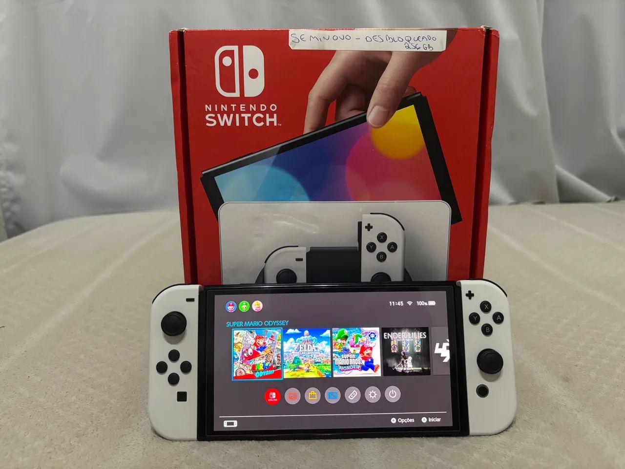 Nintendo Switch OLED Desbloqueado 256gb - Foto 3