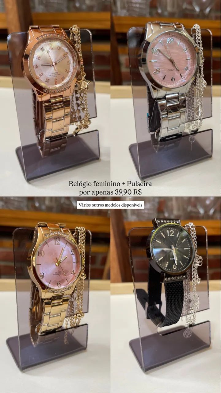 Relógios femininos + Pulseiras - Foto 2