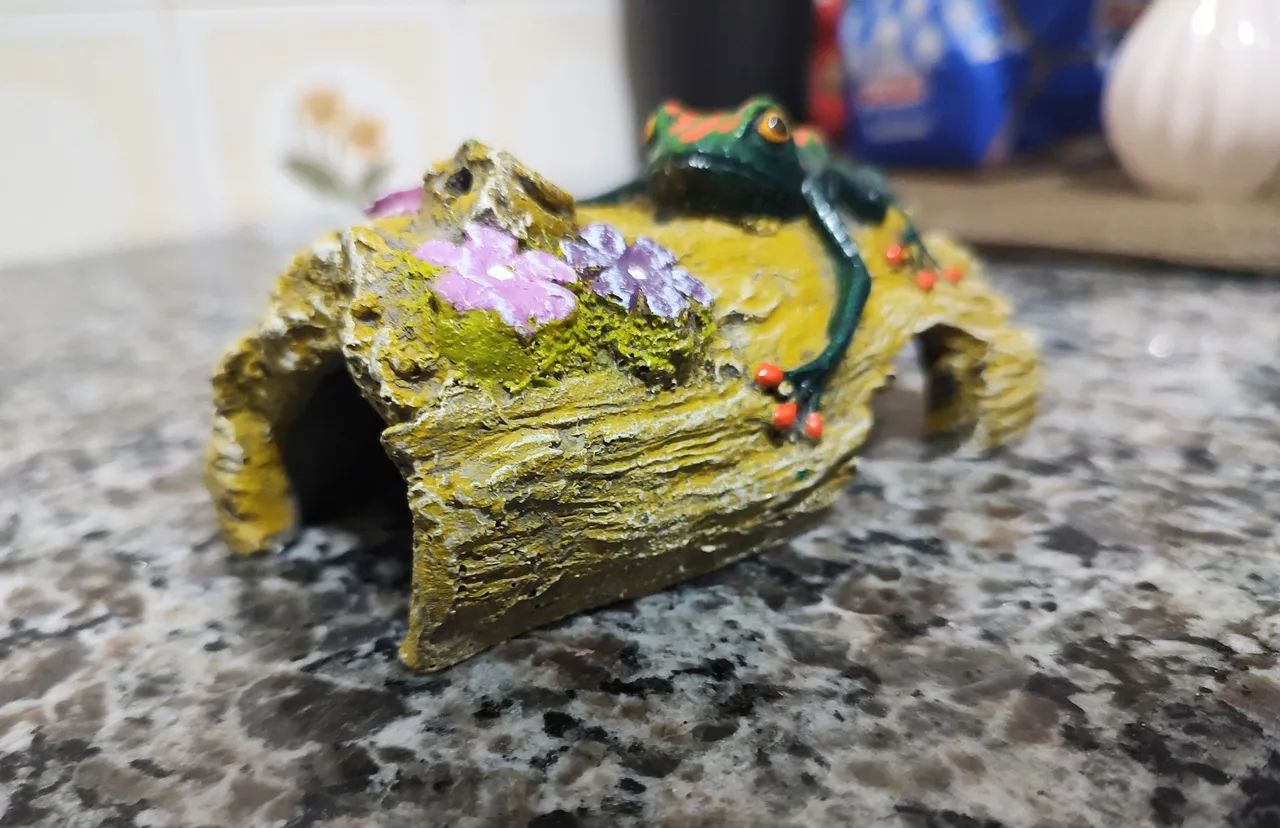 Kit para Aquário com Decoração, Termômetro e Limpeza - Foto 2