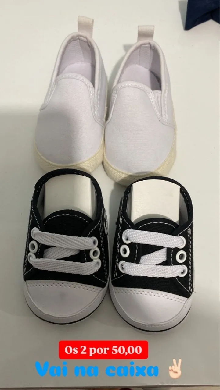Tênis Infantil - 2 pares por R$ 50,00