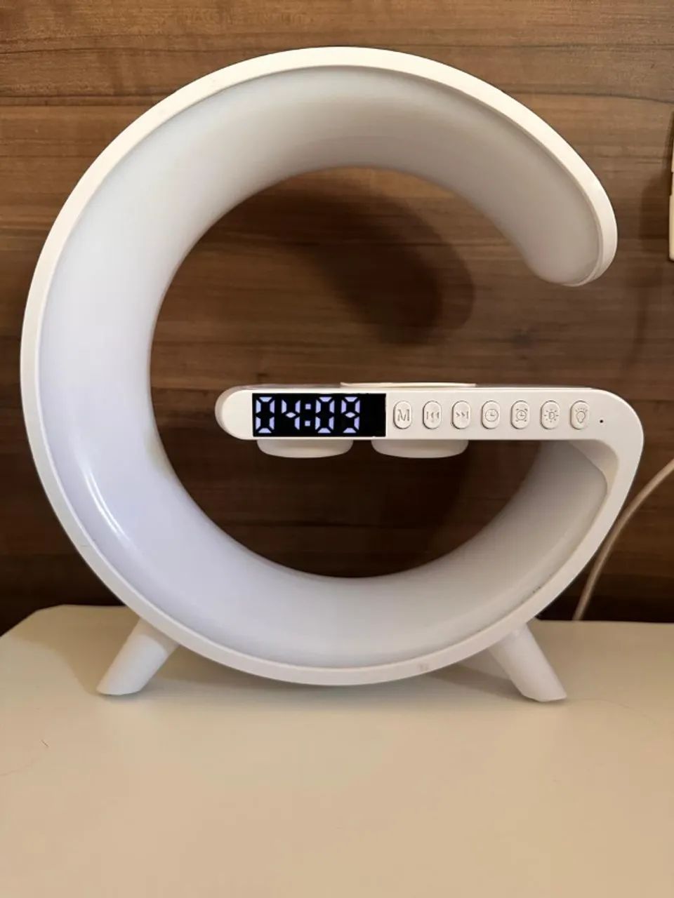 Luminária Abajur G-Speaker Multifuncional (5 em 1) - Seminova! - Foto 2