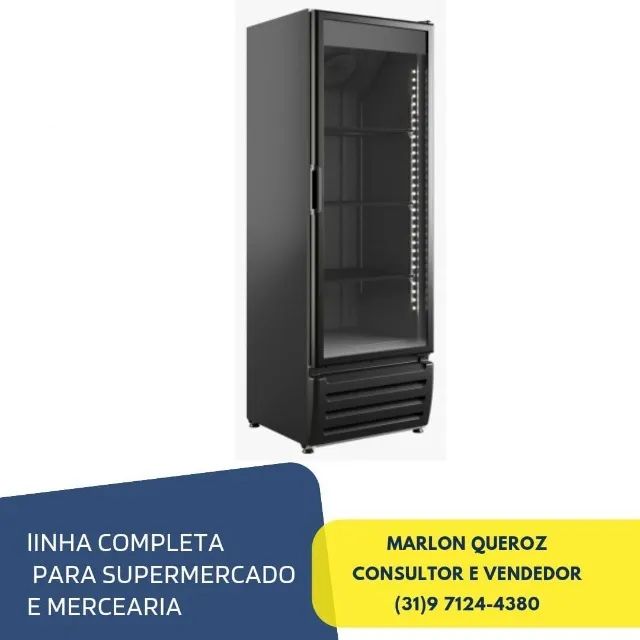 Cervejeira Porta de Vidro 500 Litros Braslar