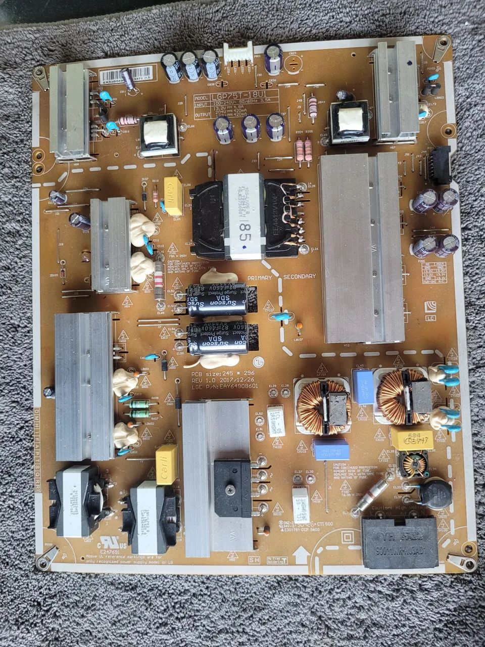 Placa principal tv lg 75um7510psb eay64908601 - Foto 3