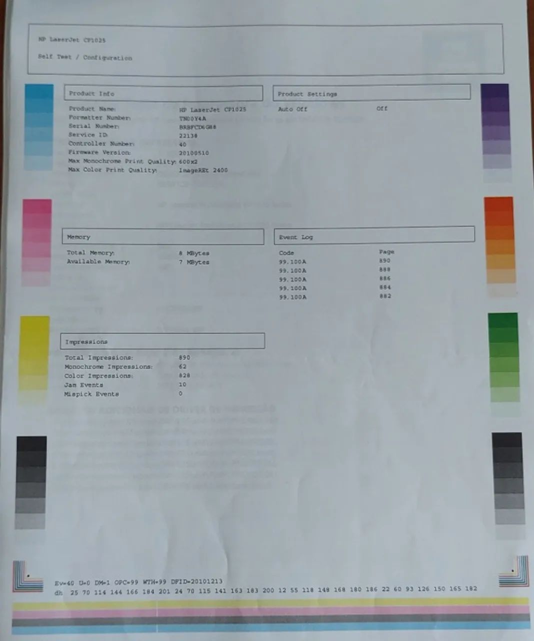 Impressora Laser Colorida HP CP1025 com apenas 890 cópias - Foto 5