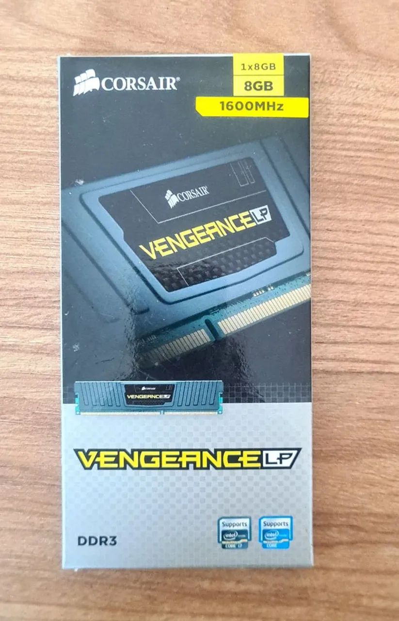 MEMÓRIA RAM CORSAIR DDR3 8Gb 1600Mhz Peças de Hardware Vila