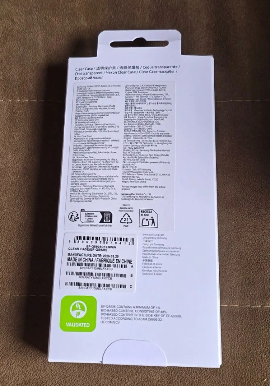 Capa Clear Case p/ Samsung S25 Ultra Original Nova e lacrada - Foto 2