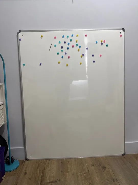 Quadro branco magnético para comércio 150cm x 120cm