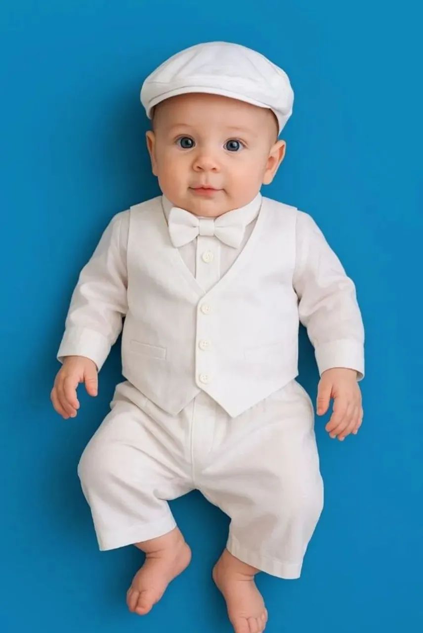 Conjunto de batizado Marisol  bebê tam GGB 