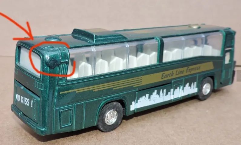 Miniatura De Ônibus Earth Line Express Verde C/ar - Foto 4