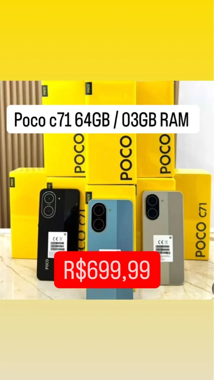 Poco c71 64GB / 03GB RAM Lacrado Oferta Segunda