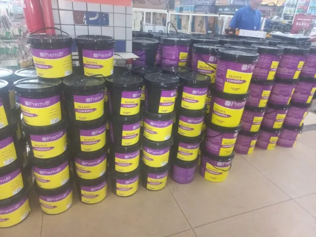 massa corrida premier balde 18kg 29,90 a vista 25kg 39,90 a vista 