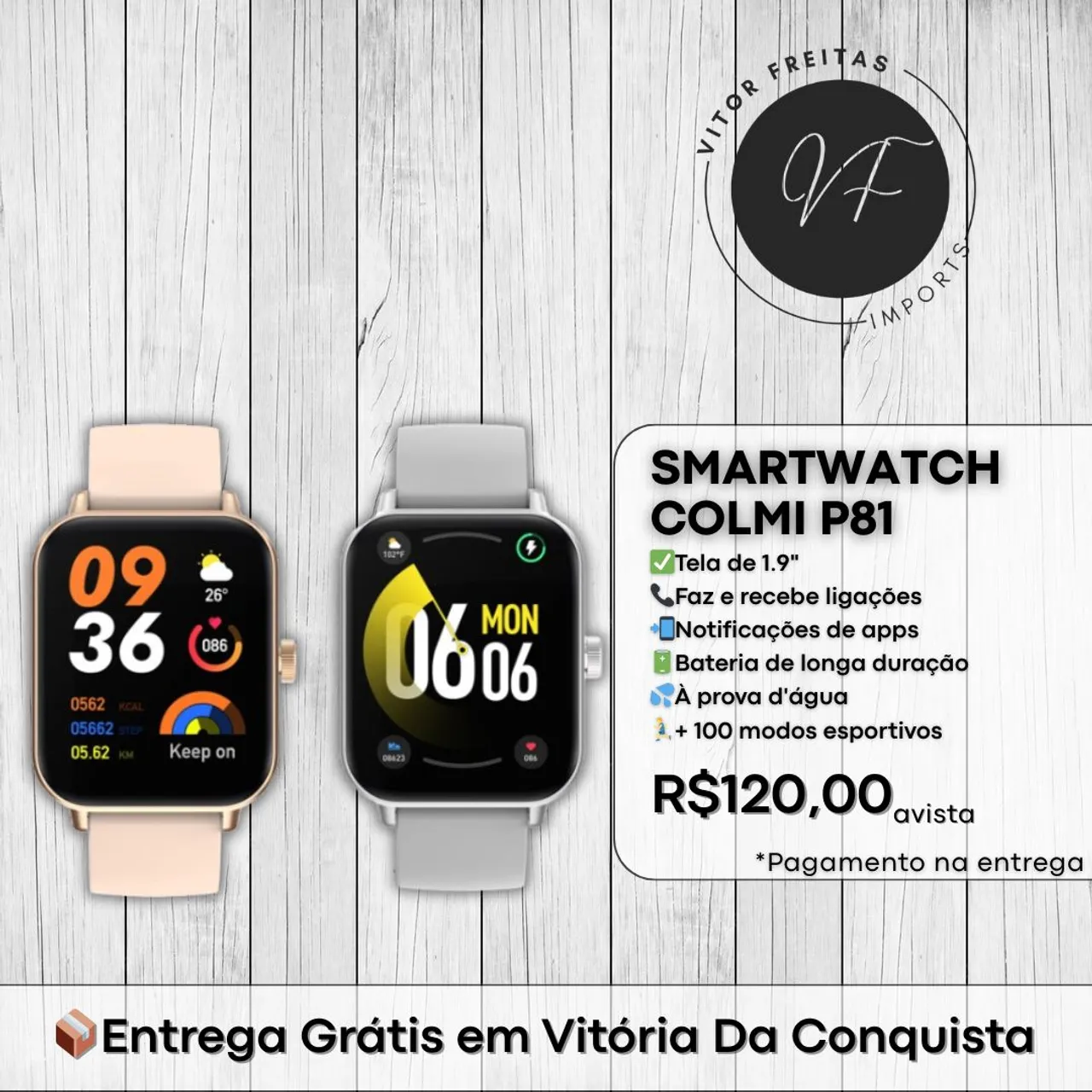Smartwatch Colmi P81 | Entrega Grátis