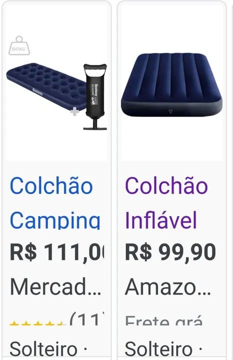 Colchão Inflável Solteiro - semi novo