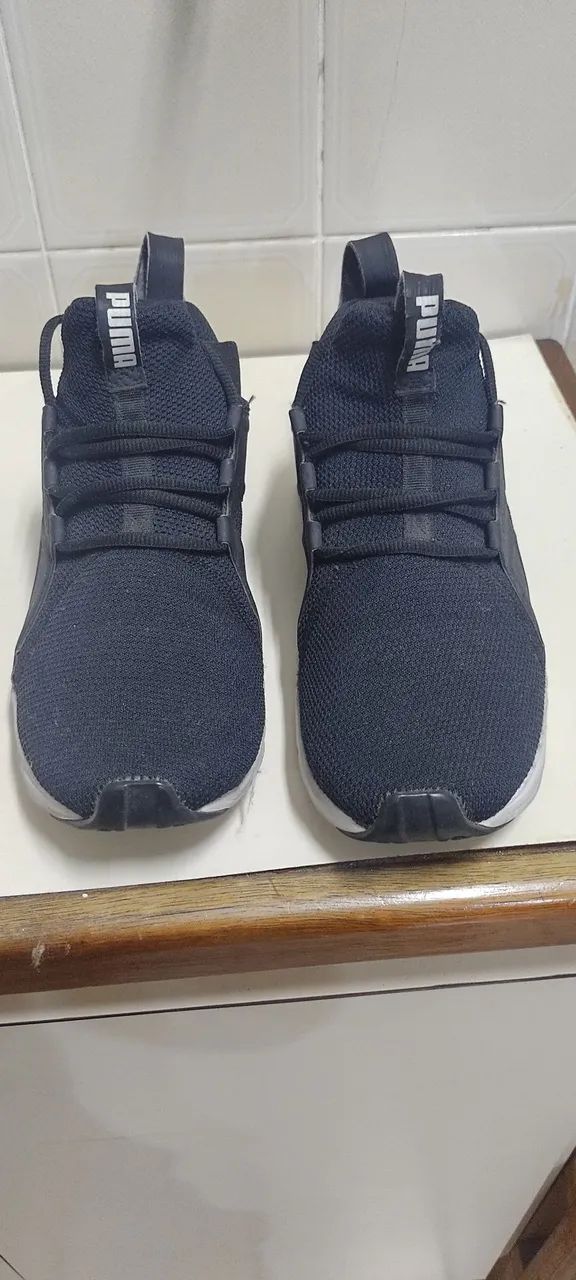 Tênis Puma Enzo Sport Bdp preto com branco  - Foto 2