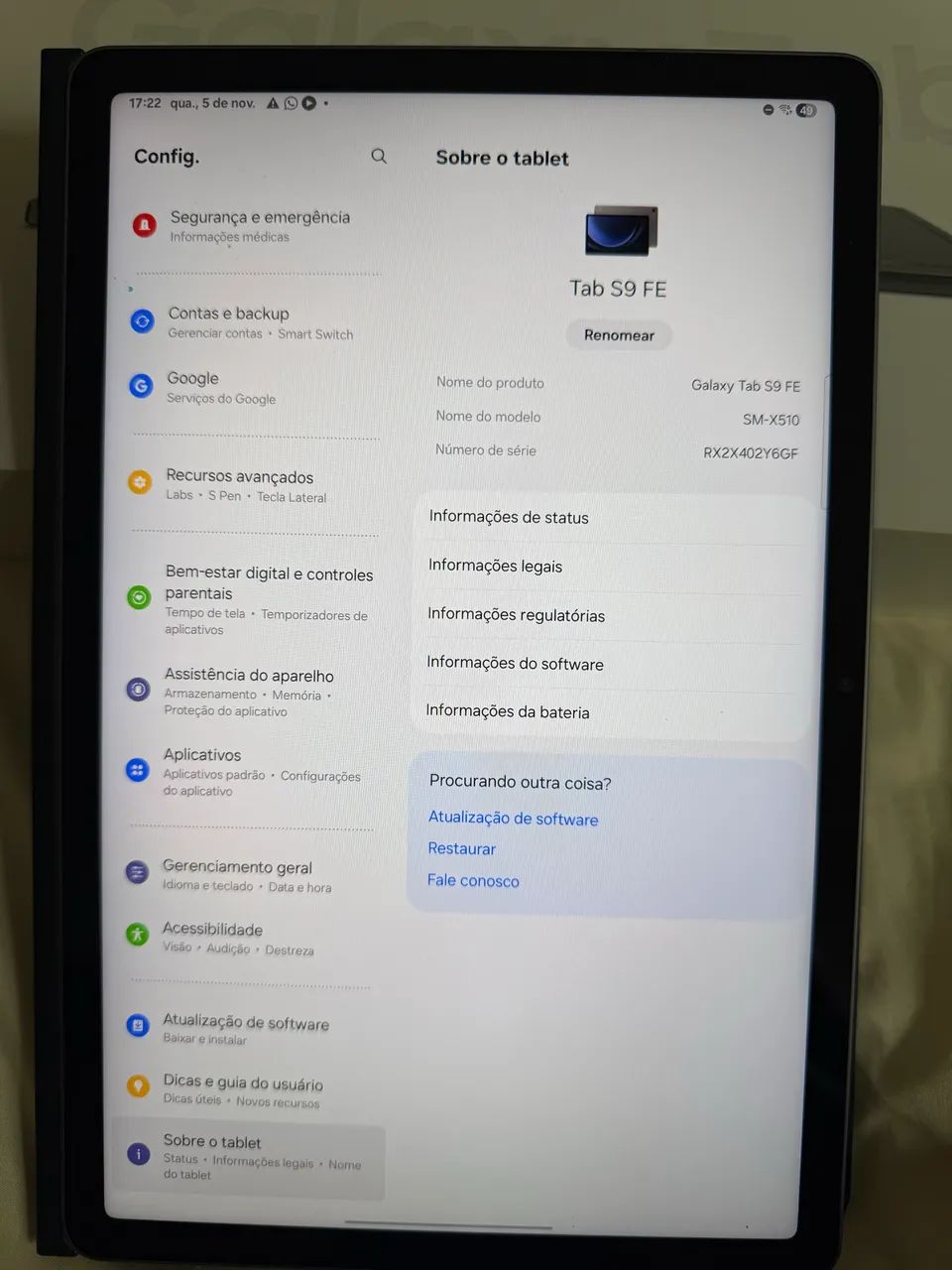 SAMSUNG TABLET S9 FE - Foto 5