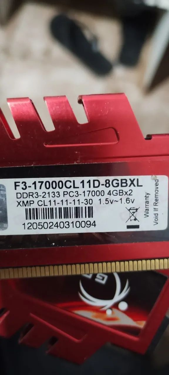 2x DDR3 Memory G Skill Ripjaws 8gb 2133mhz = R$ 70.00 both UNMISSABLE !!!!63824112310913122