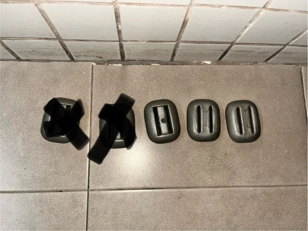 3 lastros de 1kg cada para mergulho - Foto 2