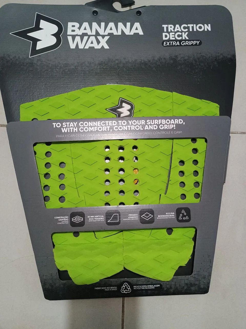 Deck de Tração Extra Grippy Banana Wax para Surf