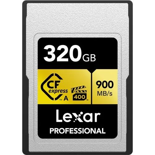 Lexar CFexpress Type A 320GB Gold - NOVO, Lacrado - MELHOR PREÇO- Garanta já o Seu!