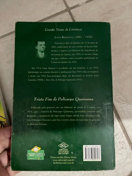 Livro triste fim de policarpo Quaresma - Foto 2