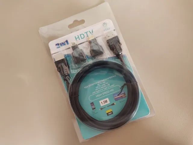 Cabo Hdmi 3 Em 1 (hdmi + Mini Hdmi + Micro Hdmi) (Entrega Grátis) - Foto 2
