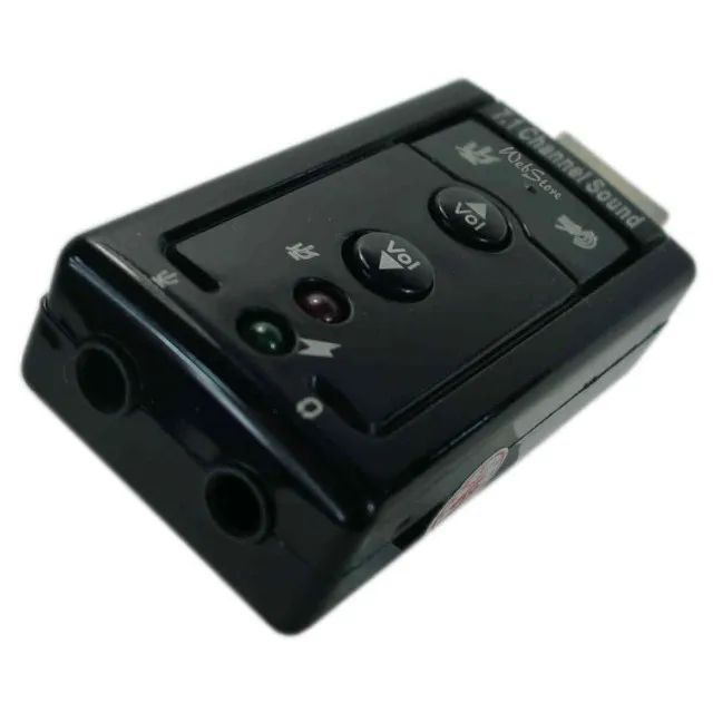 Placa de Áudio Som 7.1 USB - NOVA - Entrega grátis! - Foto 4