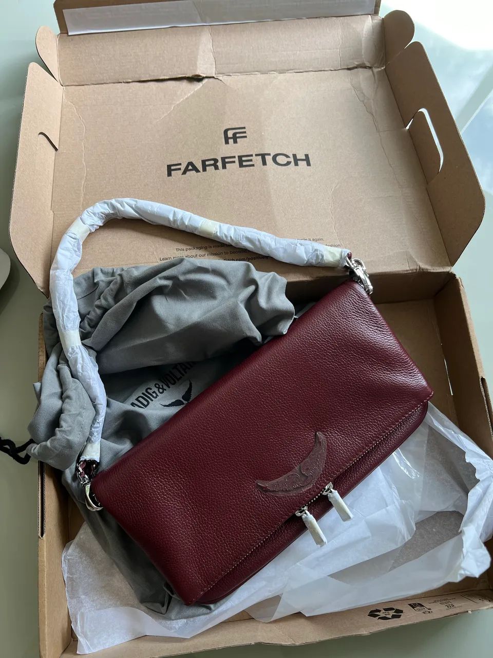 bolsa zadig&voltaire original vinho