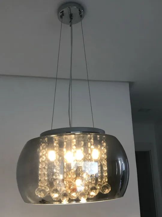 Lustre cristal prata  - Foto 3