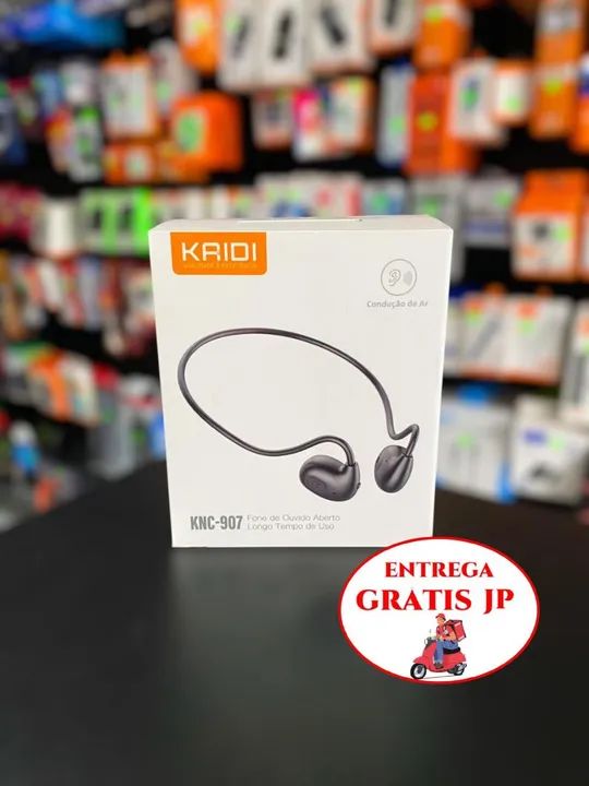 FONE DE OUVIDO BLUETOOTH ESPORTIVO CONDUÇÃO ÓSSEA KAIDI KNC-907