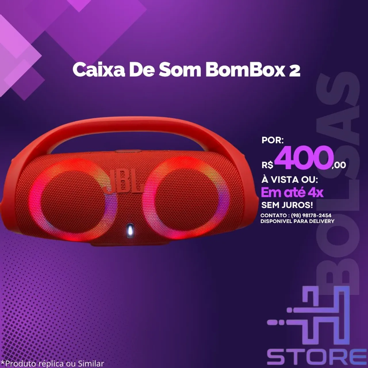 Caixa de Som BomBox 2 - Som Potente e Qualidade!