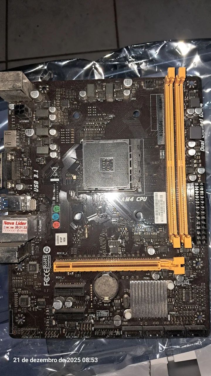 Placa mãe A320MH biostar usada - aceito trocas