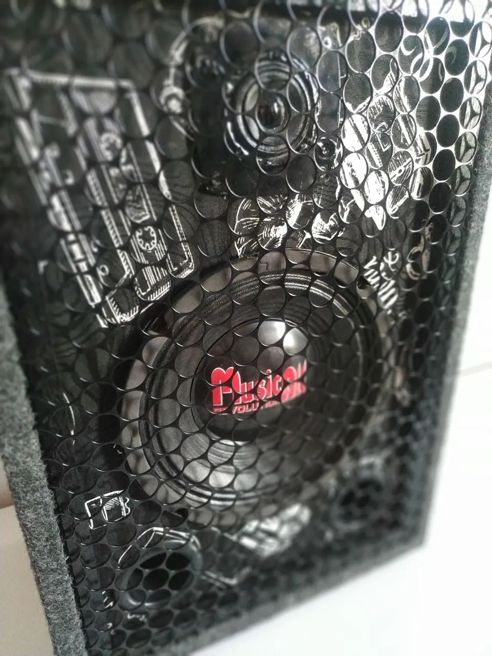 Caixa de Som Ativa Bluetooth Microfone USB Bob - Foto 3